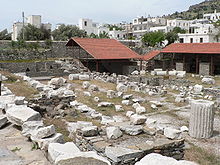 Mausoléu de Maussollos. Ruinas como se encontra nos dias de hoje Mausoléu de Maussollos. Ruinas como se encontra nos dias de hoje