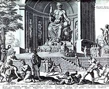 Estátua de Zeus em Olímpia na Grécia Estátua de Zeus em Olímpia na Grécia