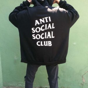 moletom antisocialsocialclub preto